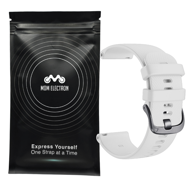 Silicone Sport Strap Compatible with Garmin Venu 4 41mm -White