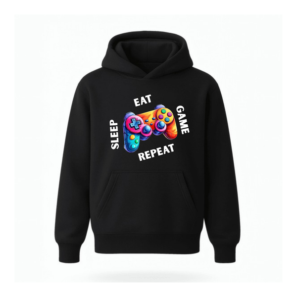Gamer - Vibrant Gamer Graphic Pullover Hoodie