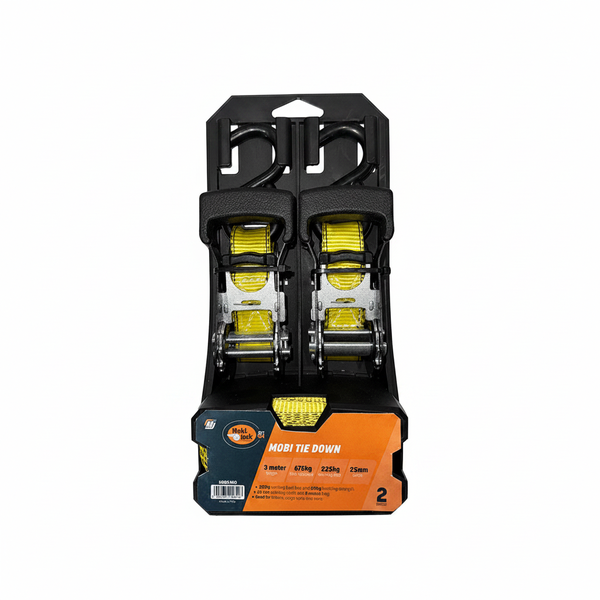 Mobi-Jack 25mm x 3m Ratchet Strap - 220kg Load Capacity