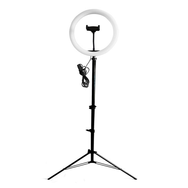Ring Light LED with Cell Phone Holder-Multi Colour Selection &amp; Tripod Stand