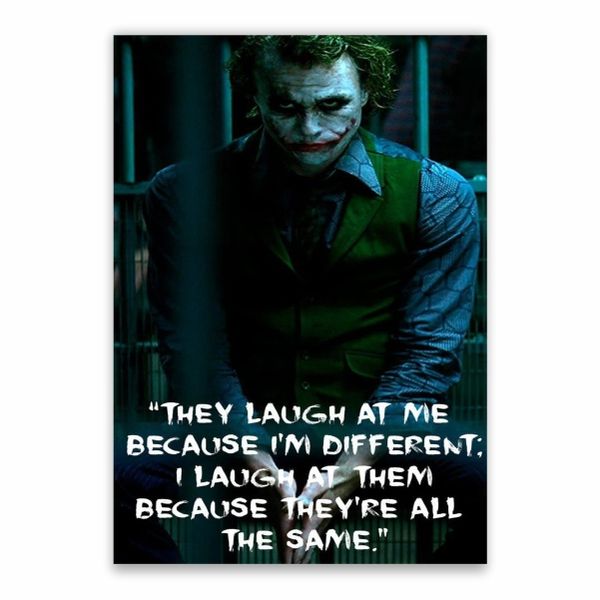 Joker Quote Poster - A1