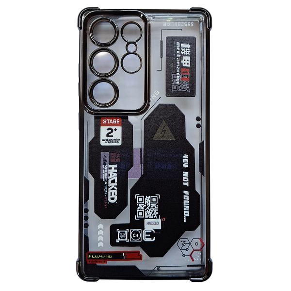 Graffiti Style Transparent Case Compatible With Samsung Galaxy S25 Ultra
