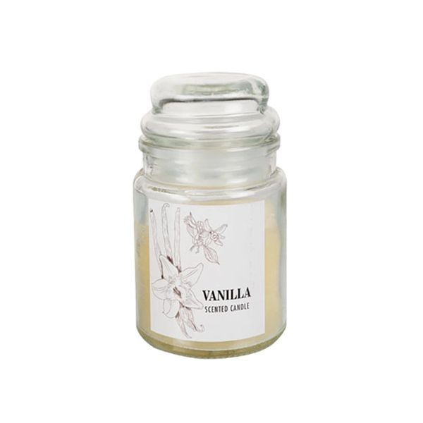 Wonder Towel Luxury Scented Candle in Glass Jar with Lid Large Vanilla