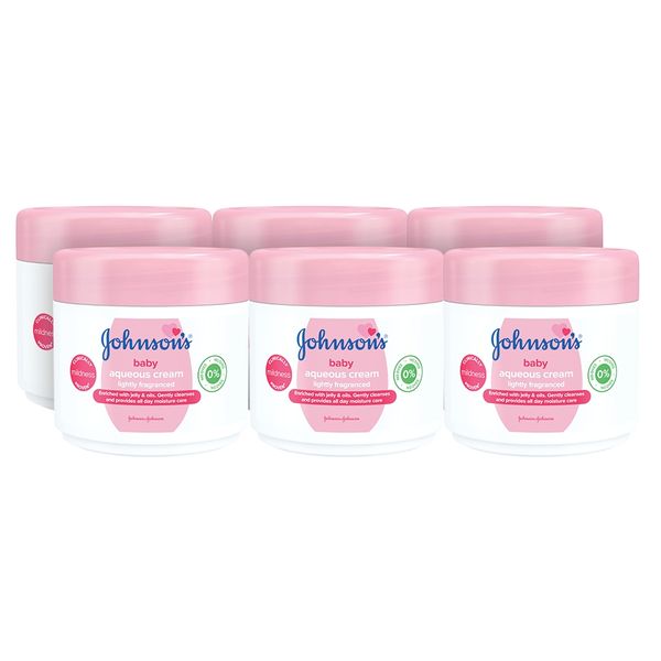 Johnson's Baby Aqueous Cream Lightly Fragranced 6 x 350ml