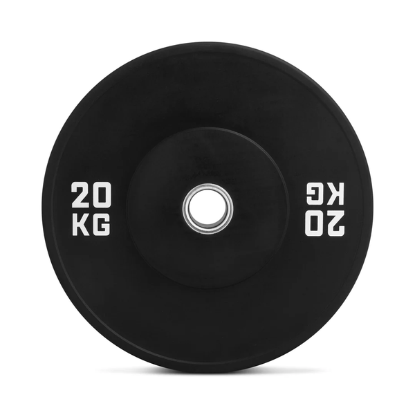 Olympic Rubber Bumper Plate 20Kg - Black