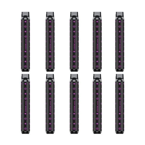Voom Mini Disposable Vape 800 Puffs 50mg - Blackcurrant Grape - 10 Pack
