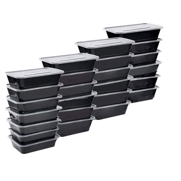 25 Piece Lunch Boxes BPA Free Meal Prep Food Storage Containers