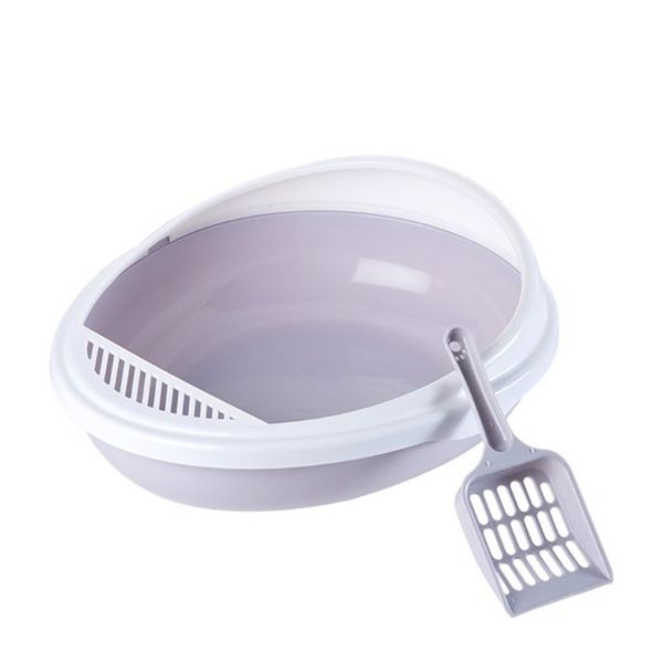 Oval Litter Box For Smaller Cats with Anti Splash Sides