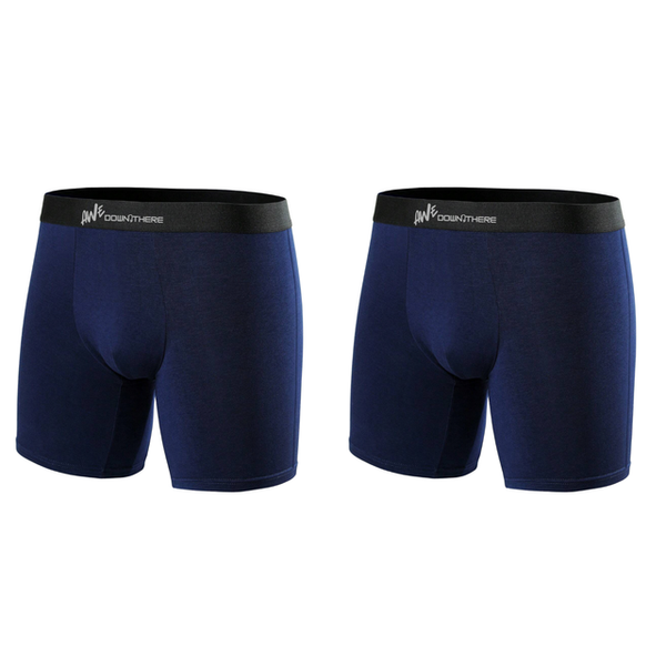 Length High Stretch Boxers - 2 Pack Navy image