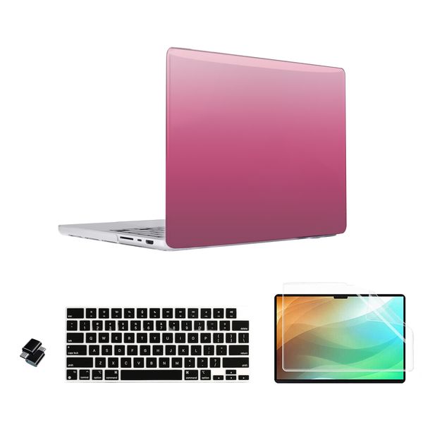 Gradient Pink Hard Shell Cover For Macbook Air 13.3"A1932/A2179/A2337