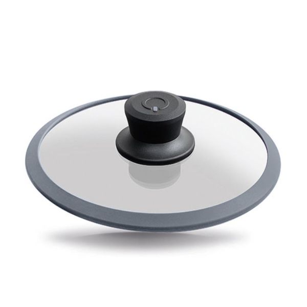 Squality Glass Lid With Steam Release Vent 20cm - Grey