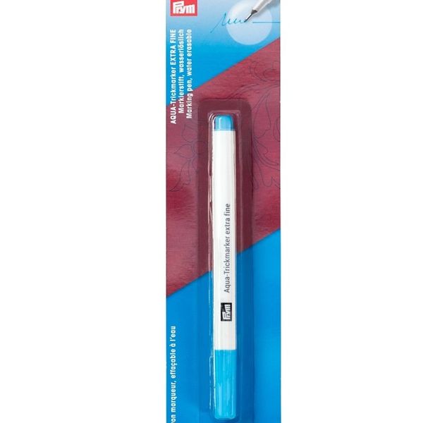 Prym Water Erasable Blue Fabric / Material Marker Pen - Fine Tip