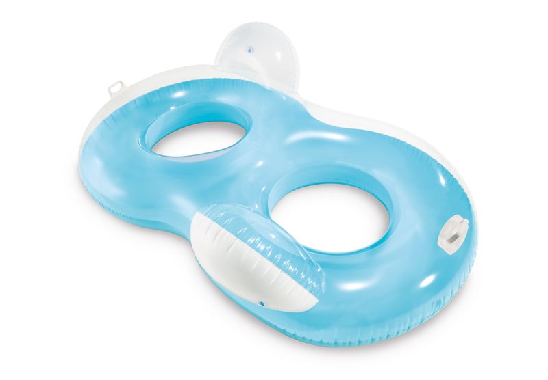 Double Pillow-Back Inflatable Floating Lounge