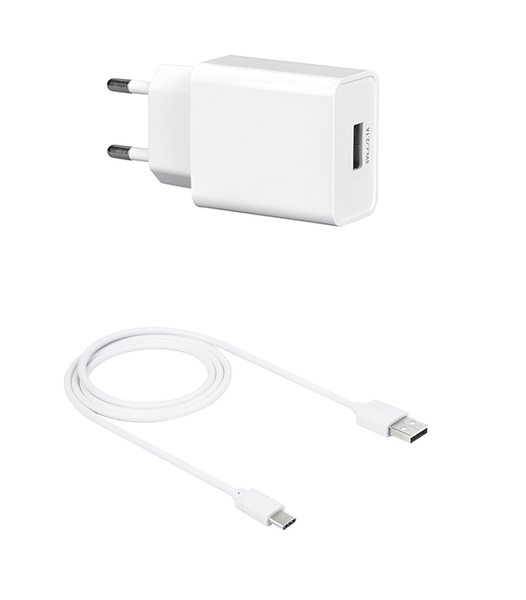 iLite High Quality Travel Charger with USB TYPE C Cable - White