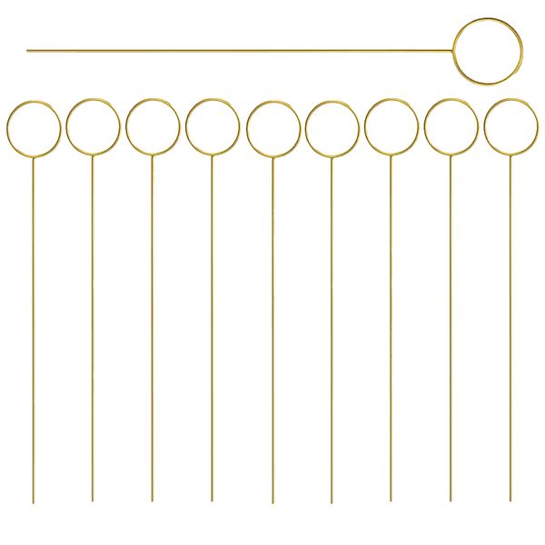 Gold Metal Flower Card Holder Spike