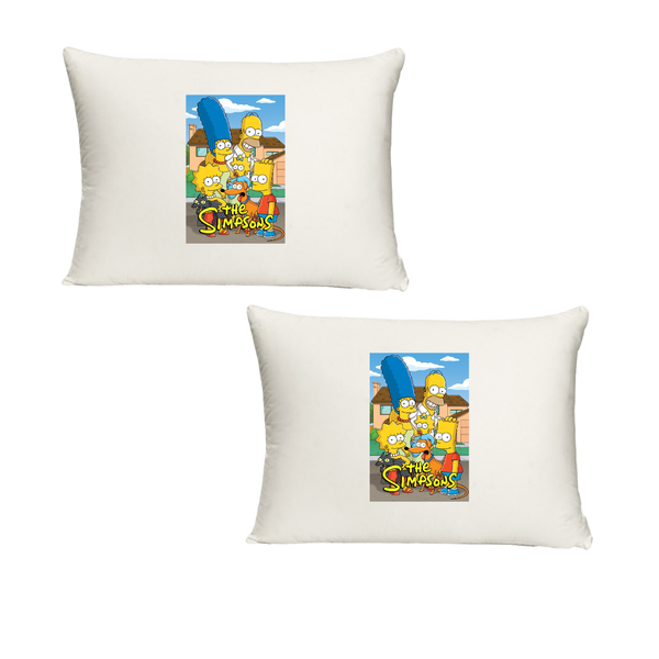 Katz Designs - Twin Standard Pillow Cases The Simspons