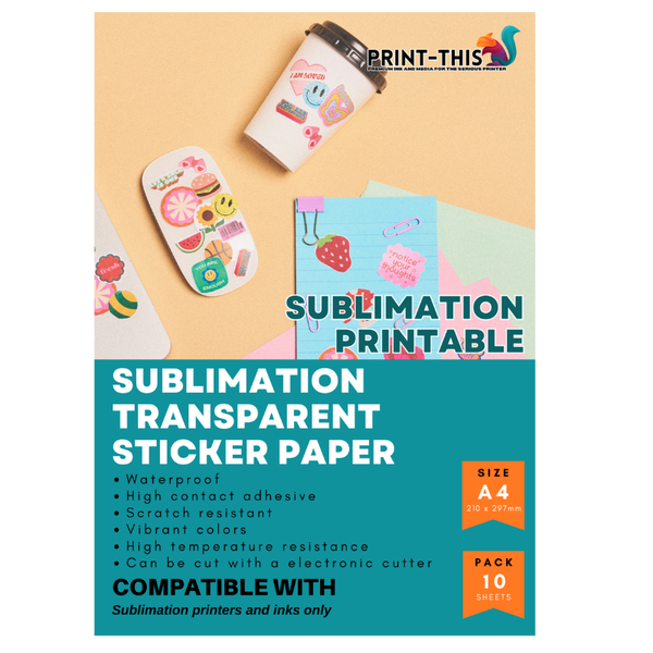 Sublimation Sticker Vinyl - Waterproof Printable Vinyl