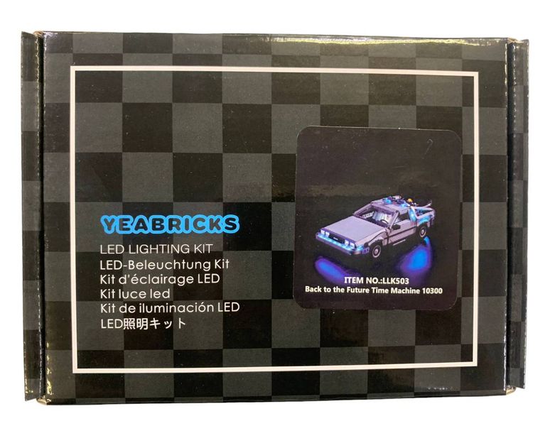 Yeabricks Light Set For Lego 10300 Back To The Future Time Machine