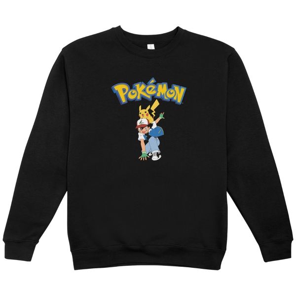 Pokemon Duo Emblem Kids Black Sweater