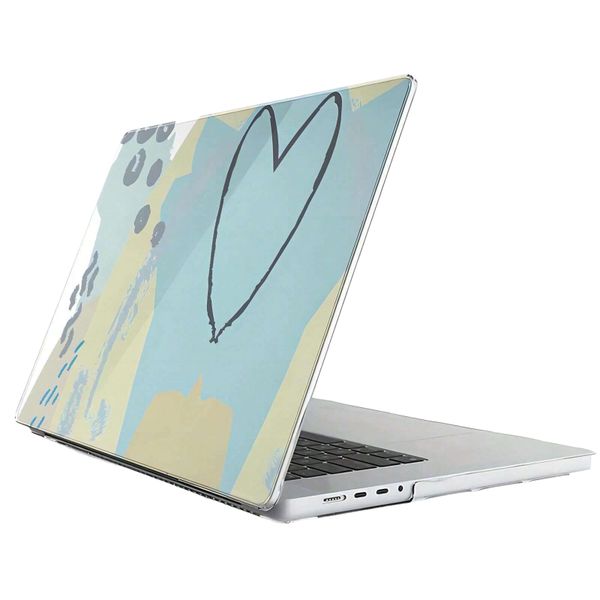 Abstract Art Themed Protective Case For MacBook Air M2 2022 - Green