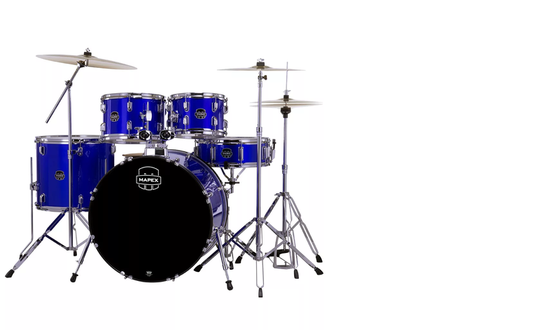 Mapex COMET Rock Drum Kit - Indigo Blue (with 3 Cymbals &amp; 5-Piece Hardware)