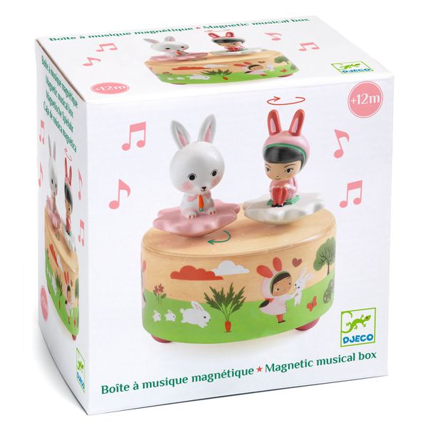 Djeco Round Magnetic Music Box - Garden Melody