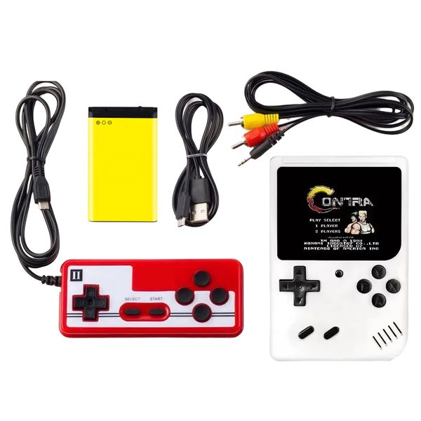 Retro 400-In-1 Game Console With Charger, Battery &amp; Controller For 2 Player