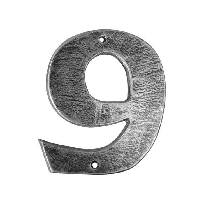 Antique Silver House number No.9 20cm Shop Today. Get it Tomorrow