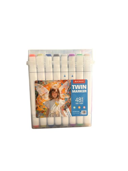 Twin Marker Set - 48 Dual-Tip Alcohol Markers