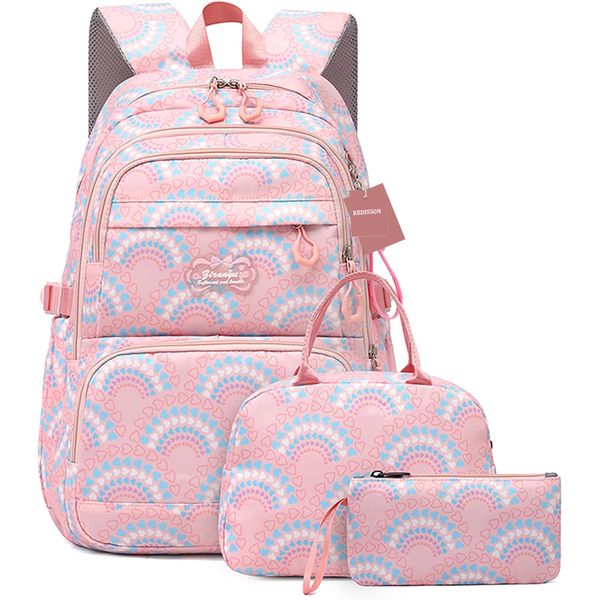 Kids Girls Backpack Set with Lunch Box Backpack for School - 3 Piece