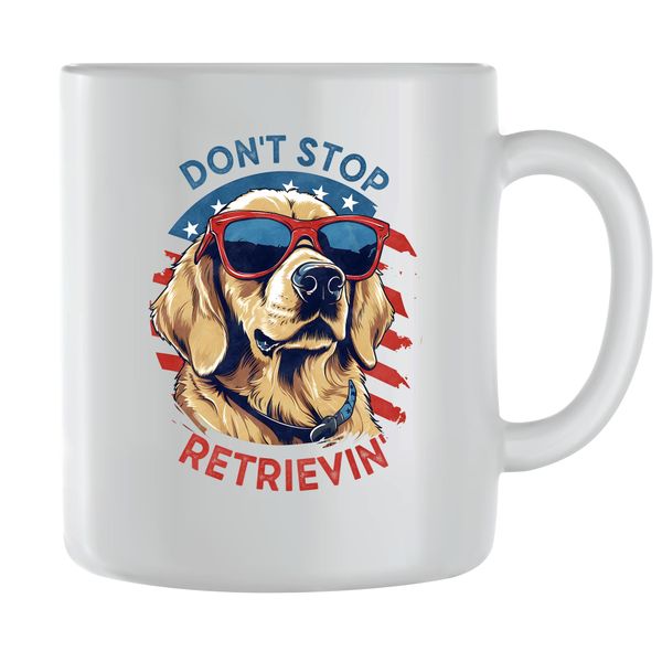 Retrievin Coffee Mugs for Men Women Trendy Golden Retriever Graphic Cups109