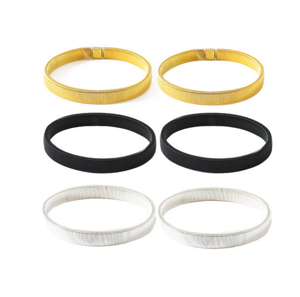 Metal Spring Arm Rings Sleeve Hoop Elastic Wristbands