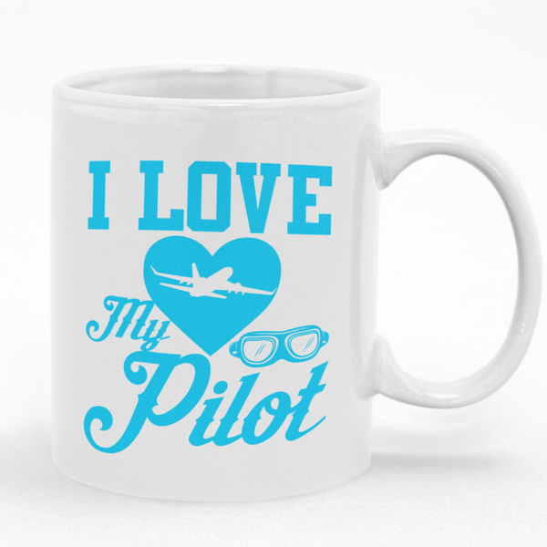 Gift for Pilot Mug for Men Woman Birthday Christmas I love Valentine