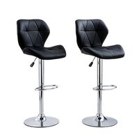 Faux Leather Bar Stool / Kitchen Counter Chairs Set of 2 CR177