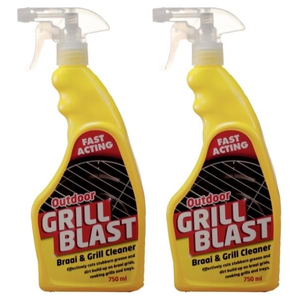 Grill Blast Fast Acting Braai &amp; Grill Cleaner - 750ml (Pack of 2)