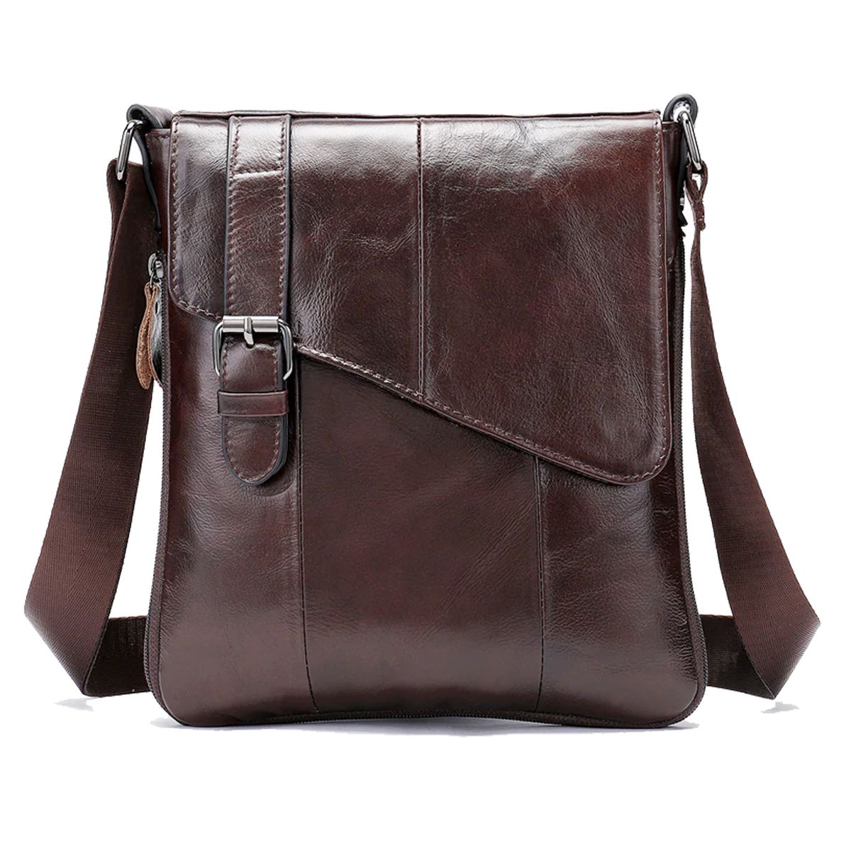 Men Small Genuine Leather Messenger-Shoulder Bag | Shop Today. Get it ...