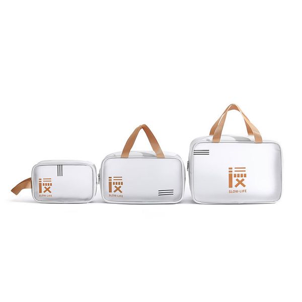Transparent Cosmetic bag Three-piece Set-waterproof Toiletry bag