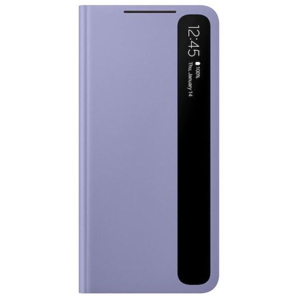 Samsung Galaxy S21 Smart Clear View Phone Cover - Violet