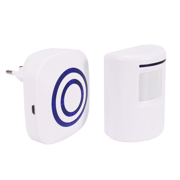 Wireless Business Door Motion Sensor Detector Smart Visitor Doorbell Eu