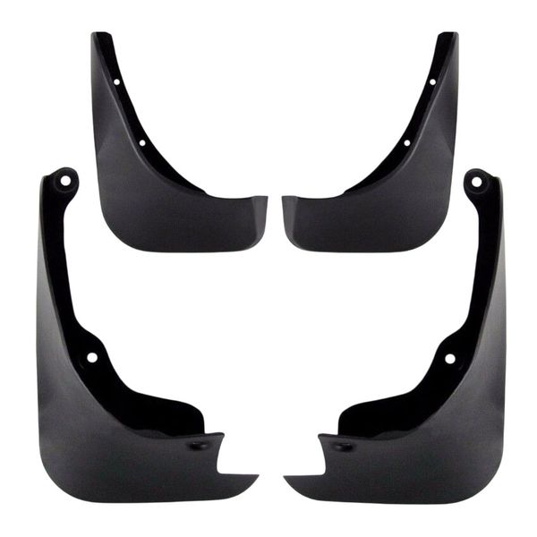 Rubber Mud Flaps Compatible - Toyota Yaris 2008-2013-Hatchback -4 Piece Set
