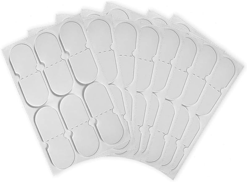 60 Piece Ear Stickers, Ear Lobe Saver Painless Silicone Cosmetic Ear Stickers