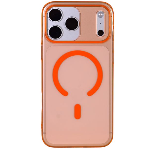 Magnetic Phone Case with Orange Accents - Compatible with iPhone