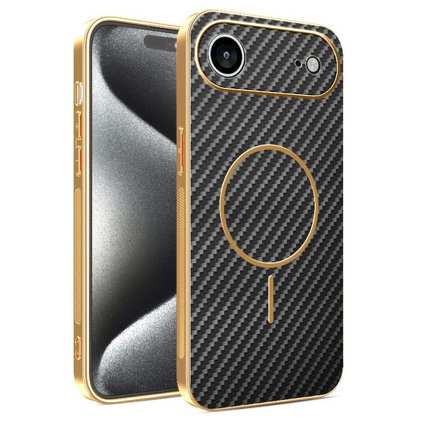 Carbon Fiber Magnetic Phone Case Compatible With iPhone 12 Pro Max