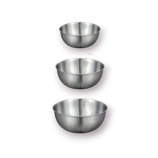 Stainless Steel Mixing Bowls - 3 Piece