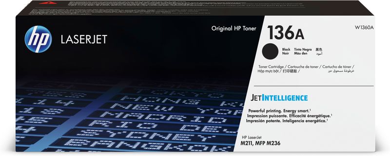 HP 136A Black Original LaserJet Toner Cartridge