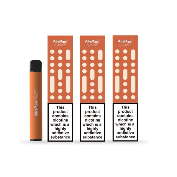 3 Pack Airscream One Use Disposable - West Toba - 5% Nic Salts