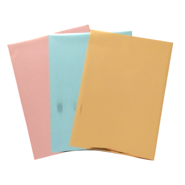 Foil - Decorative Art &amp; Craft Embellishment - A4 Sheets - 6 Pack - 3 Colours