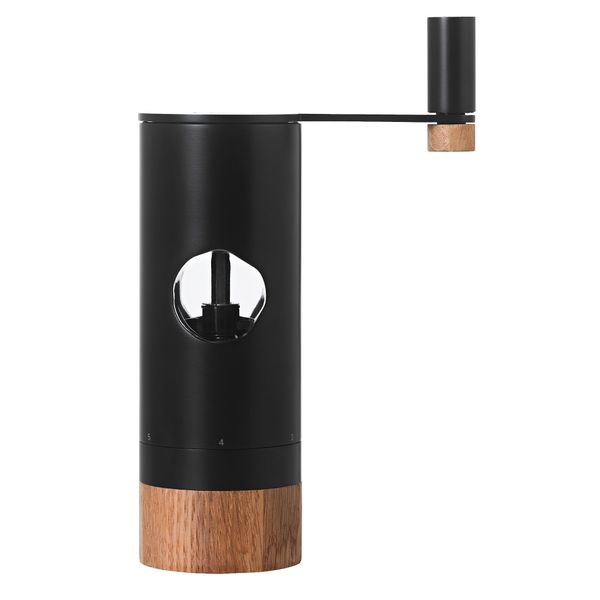 AdHoc Salt or Pepper Grinder: 12 Grind Settings, 4x Geared Grind Black/Wood