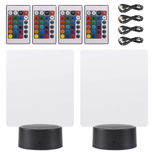 3D Night Led Light Lamp Base With Remote Controls For Child Room Bar