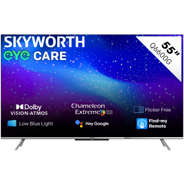 Skyworth 55" Q6600G 4K QLED Smart Google TV with Google Assistant